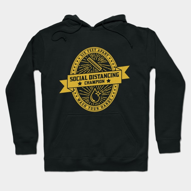 Social Distancing Champion Hoodie by EbukaAmadiObi19